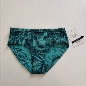 Athleta Reversible Surf Dream Bikini Bottom Size XL 14 Green New